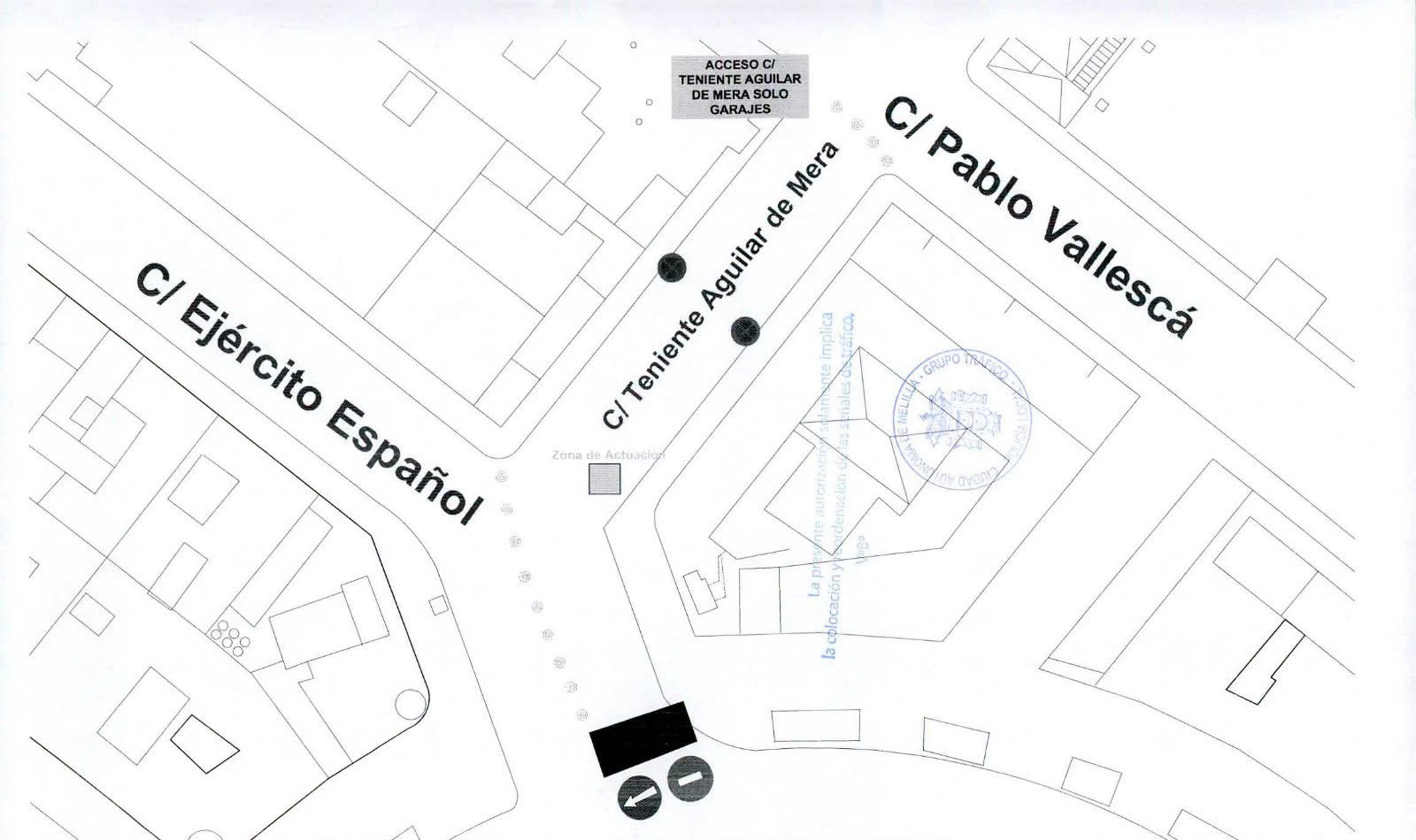 Corte de la calle Teniente Aguilar de Mera a partir del 26 de octubre por obras de reparaci�n en la red de saneamiento